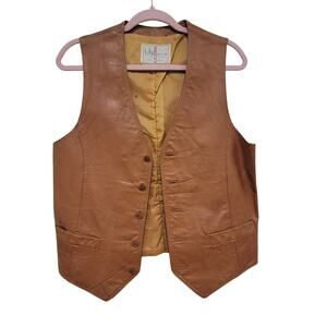 Authentic Vintage Leather Vest by Wilsons